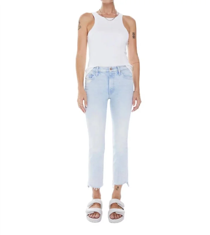 Insider Crop Step Fray Jeans In Smooth Sailing