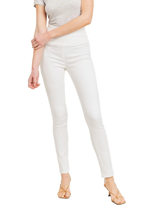 Penelope Womens High Waist Pull On Skinny Jeans