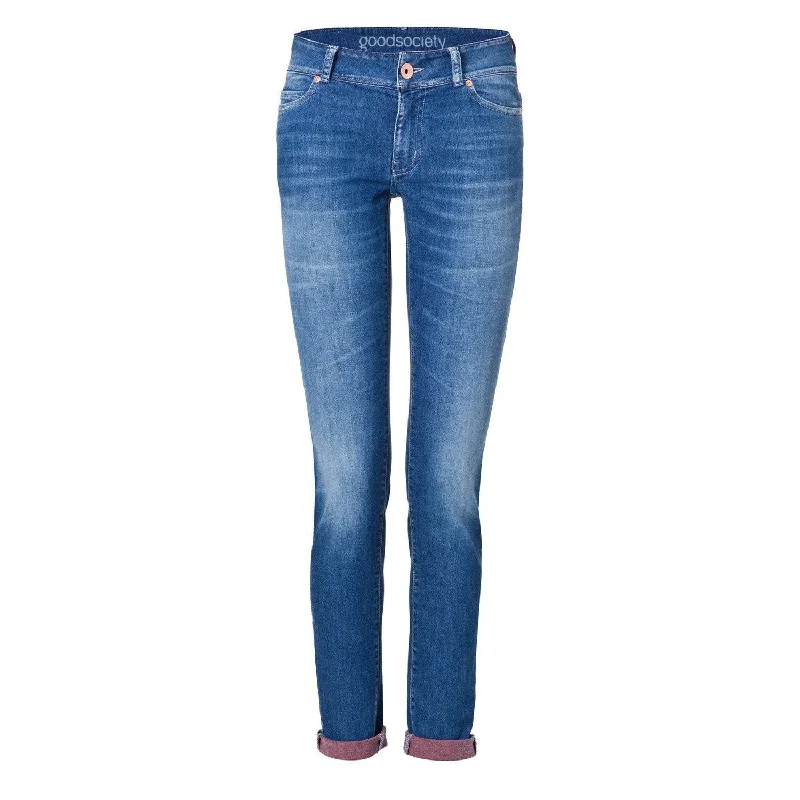 Womens Slim Jeans - Harrow Red Back