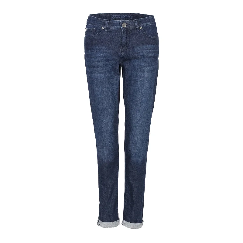 Womens Slim Tapered Cropped Jeans - Kyanos