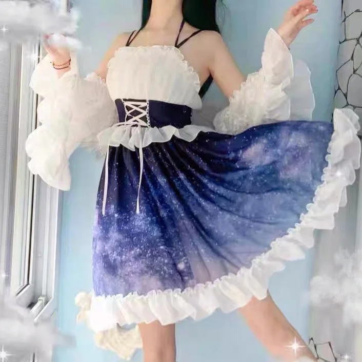 Starry sky lace dress PL52046