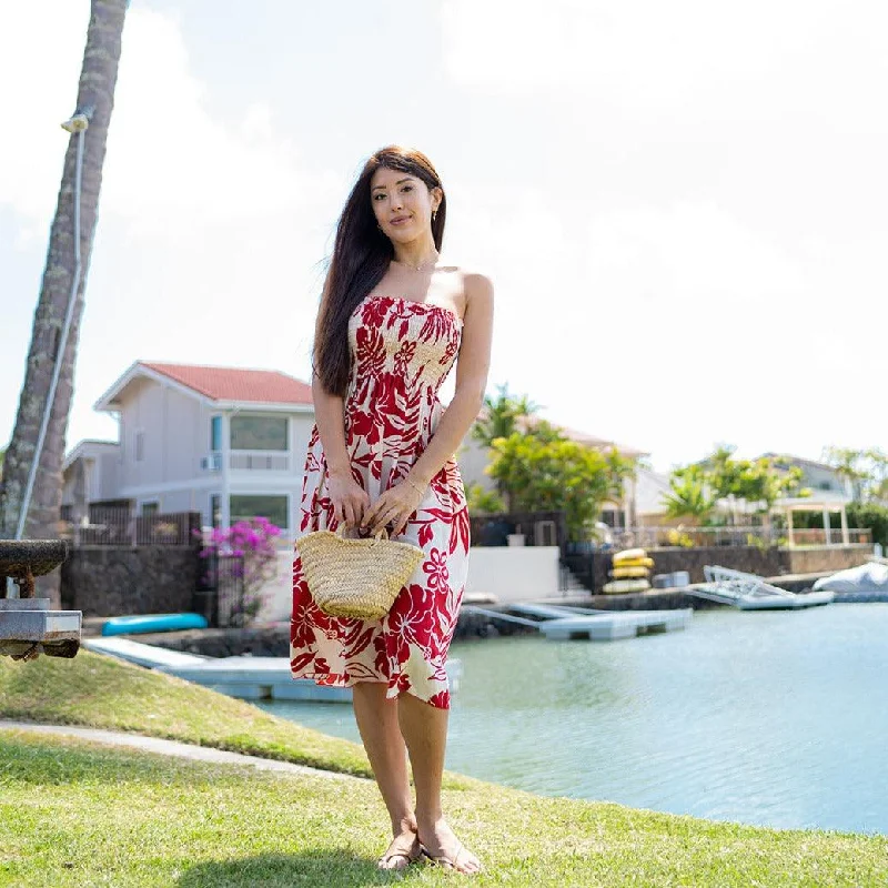 Big Hibiscus Tube Dress, Made in Hawaii