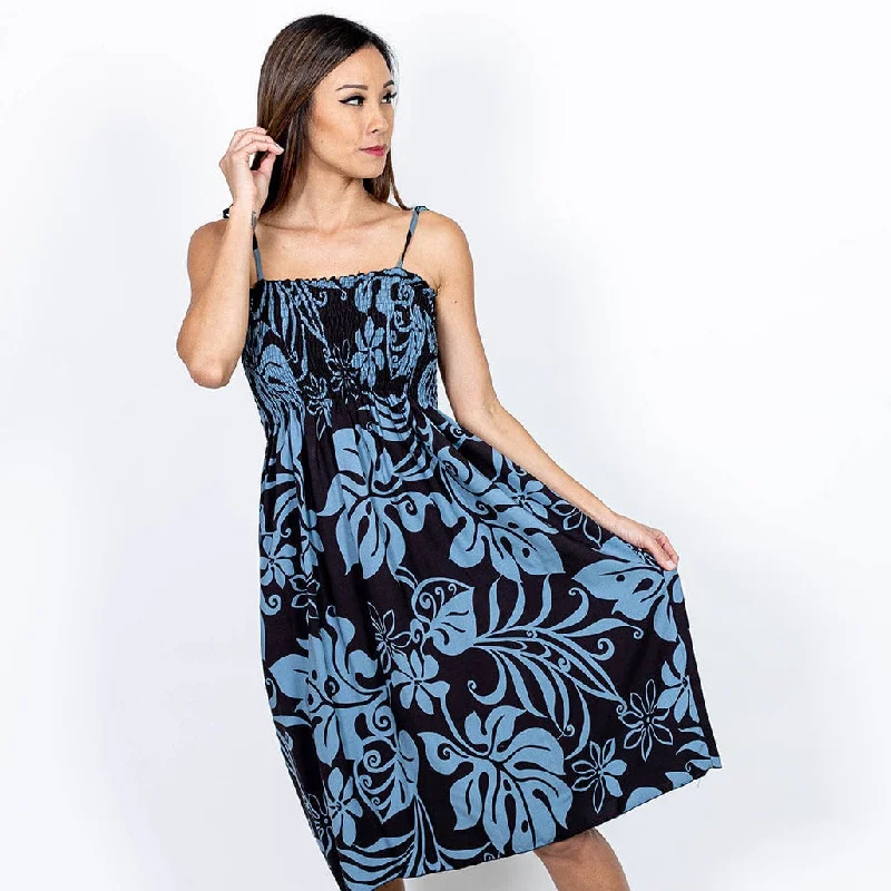 Monstera Abstract Tube Dress, Made in Hawaii