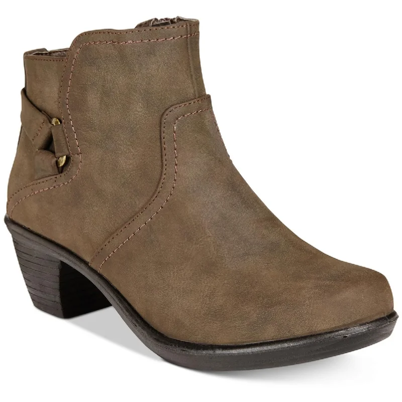 Easy Street Womens DAWNTA Faux e Faux Leather Ankle Boots