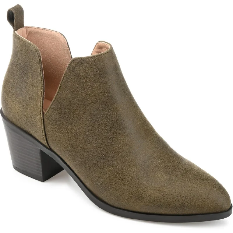 Journee Collection Womens Faux Suede Ankle Boots