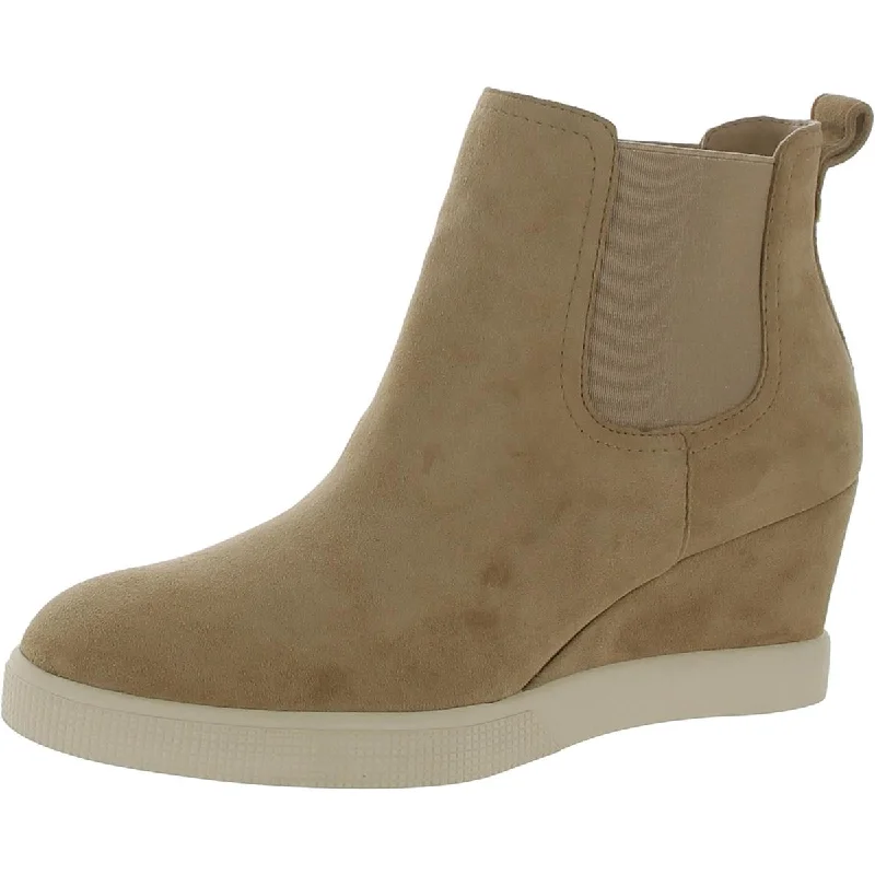 Lauren Ralph Lauren Womens Faux Suede Ankle Boots