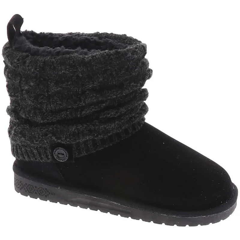 Muk Luks Womens Laurel Faux Suede Cozy Winter & Snow Boots