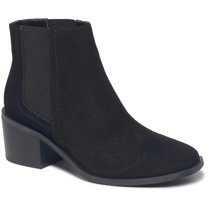 Splendid Womens Alicia Suede Pull On Ankle Boots