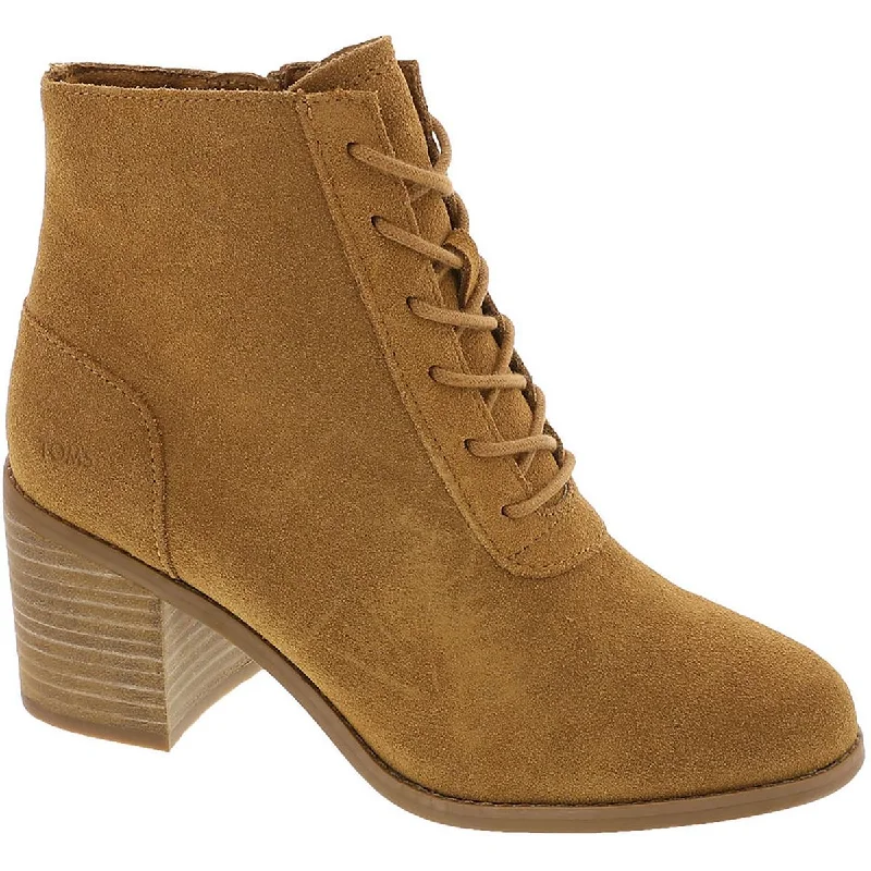 Toms Womens EVELYN LACE UP Suede Ankle Boots